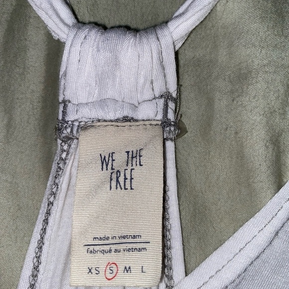 Free People We The Free White Halter Tank Top Flowy Super Soft Comfy Layering - Picture 4 of 6